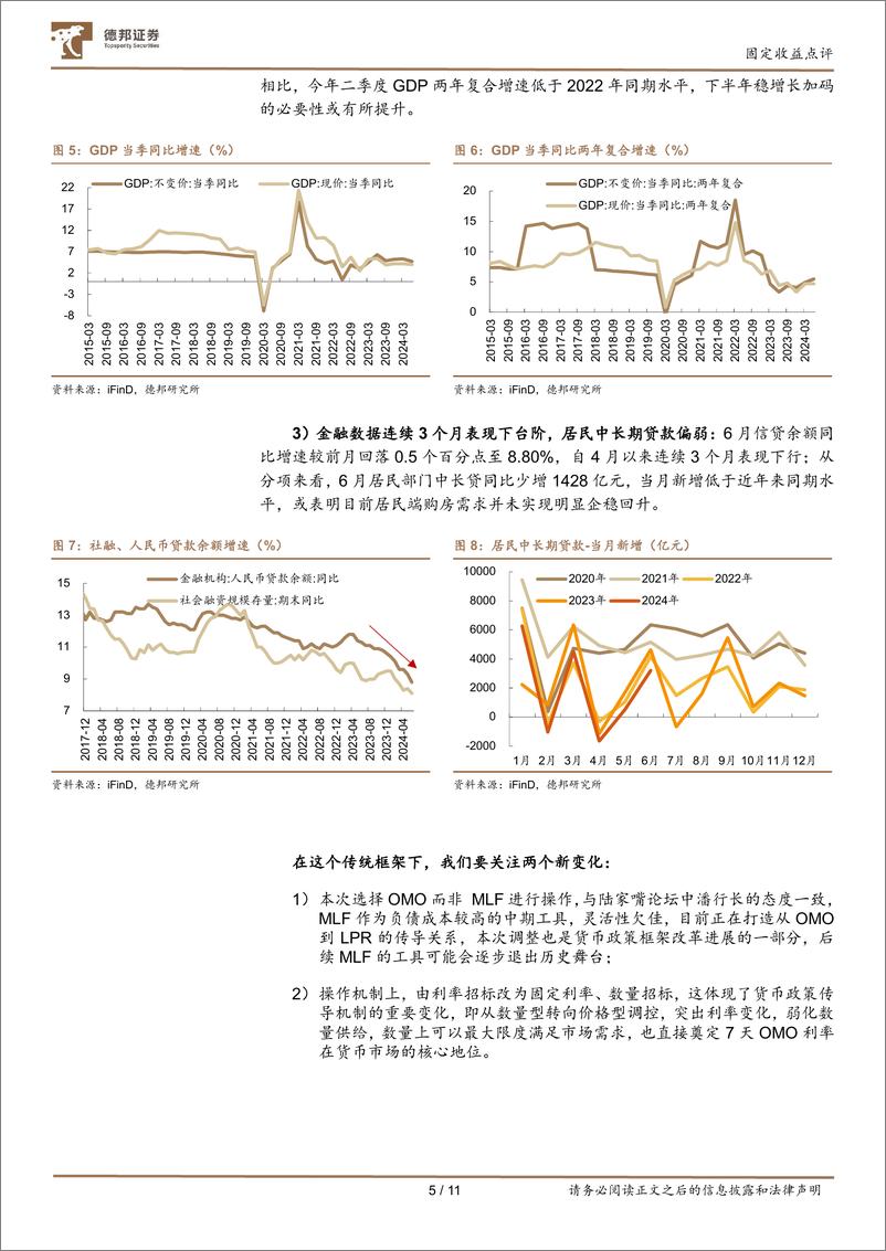 《固定收益点评：曲线锁长降短，利率向下突破-240722-德邦证券-12页》 - 第6页预览图