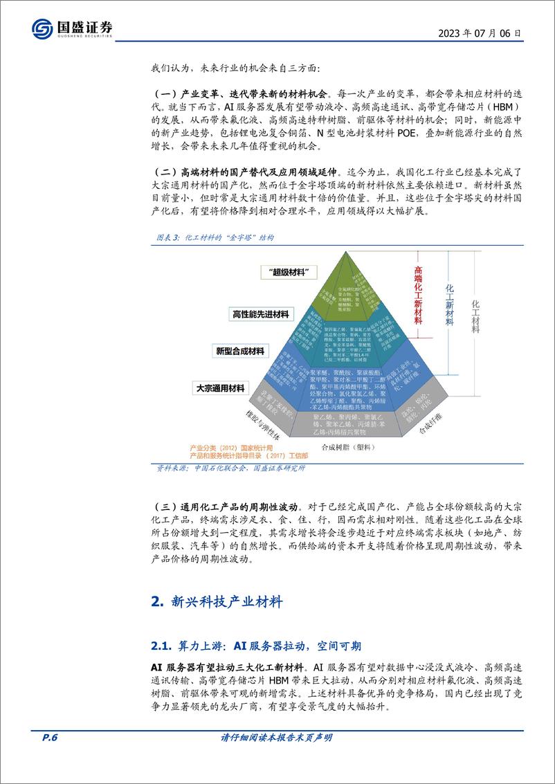 《基础化工行业2023中期策略：顺高景气赛道，掘金格局优异的新材料-20230706-国盛证券-51页》 - 第7页预览图