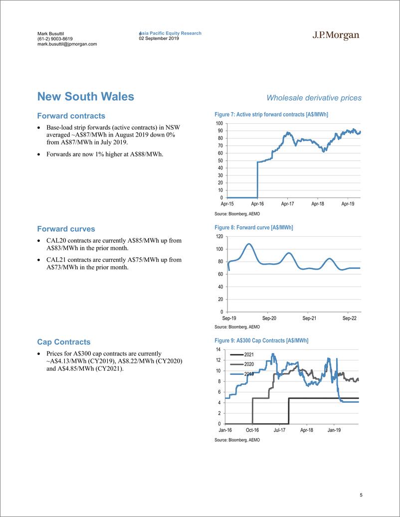 《J.P. 摩根-亚太地区-公用事业行业-澳大利亚公用事业：2019年8月批发电力数据观察-2019.9.2-29页》 - 第6页预览图