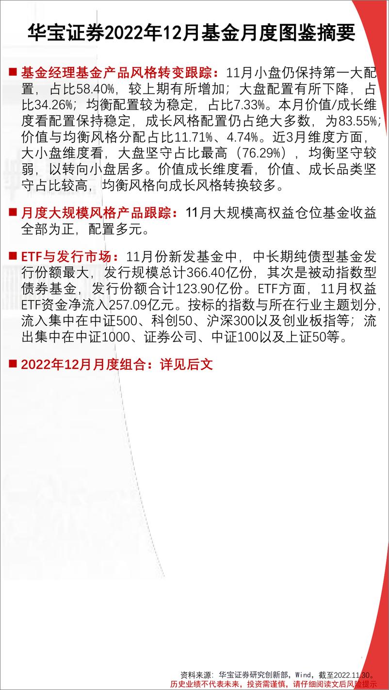 《FOF视角：基金月度投资图鉴2022年12月期，稳经济政策陆续出台，价值风格彰显优势-20221203-华宝证券-42页》 - 第4页预览图