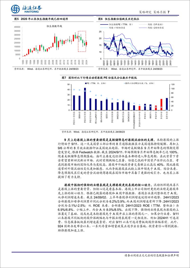 《策略月报：如何看待近期港股表现亮眼？-241010-海通证券-11页》 - 第7页预览图