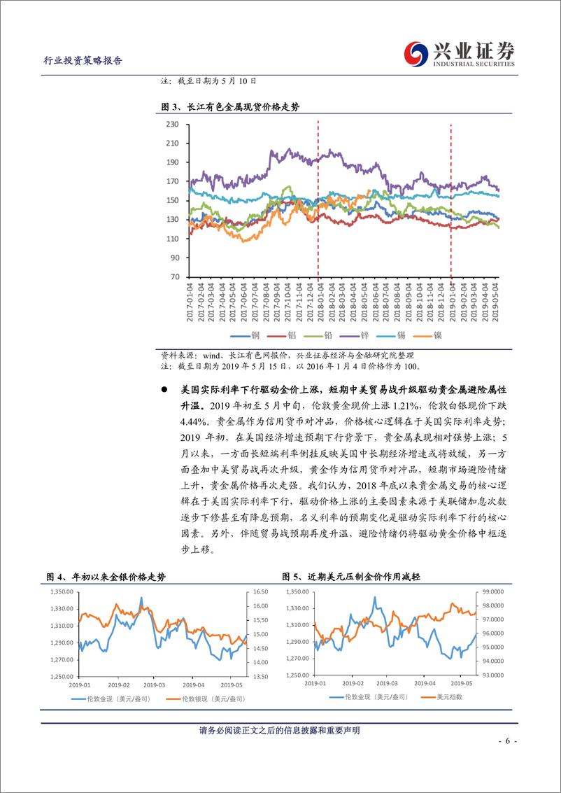 《2019年有色金属行业中期策略报告：信心仍待修复，找寻确定性-20190610-兴业证券-48页》 - 第7页预览图