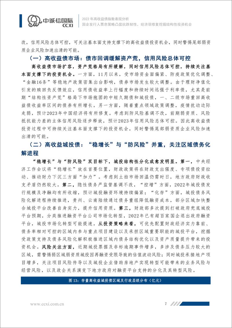 《中诚信-【2022年高收益债指数表现分析】国企发行人票息策略凸显抗跌韧性，经济弱修复挖掘结构性投资机会-11页》 - 第8页预览图