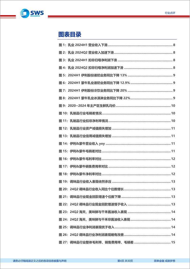 《食品饮料行业大众食品2024年半年报总结：整体需求承压成本和品类红利是亮点-240901-申万宏源-30页》 - 第4页预览图