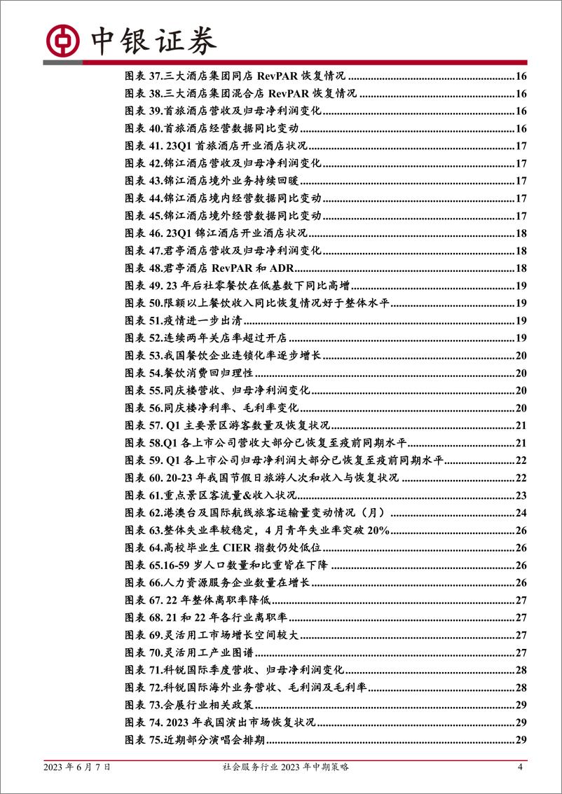 《社会服务行业2023年中期策略：场景消费有望延续恢复态势，关注高景气度行业龙头-20230607-中银国际-34页》 - 第5页预览图