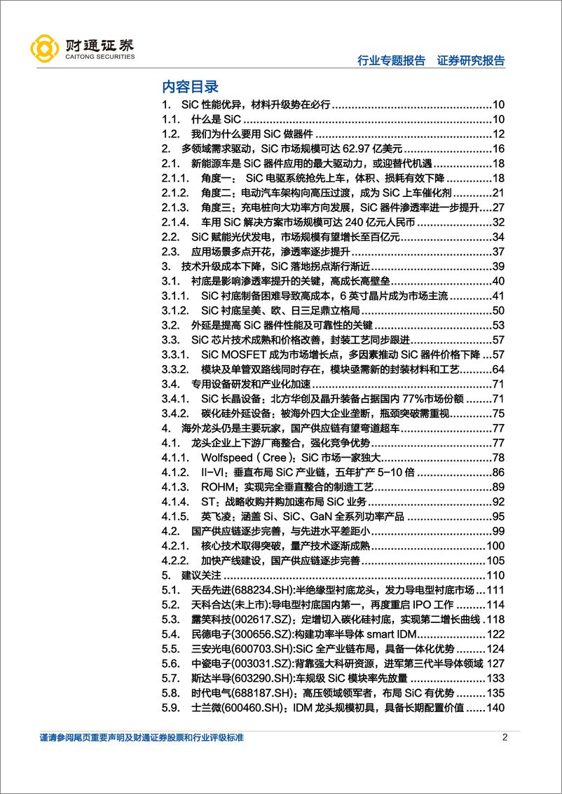 《SiC行业深度报告：SiC全产业链拆解，新能源行业下一代浪潮之基-20221028-财通证券-156页》 - 第3页预览图