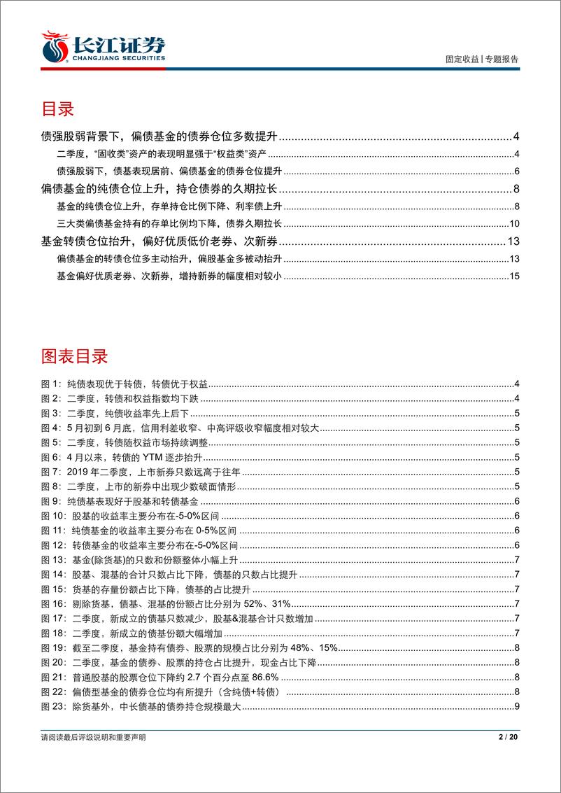 《“观经论债”系列之基金持仓分析二：二季度，基金债券持仓全梳理-20190725-长江证券-20页》 - 第3页预览图