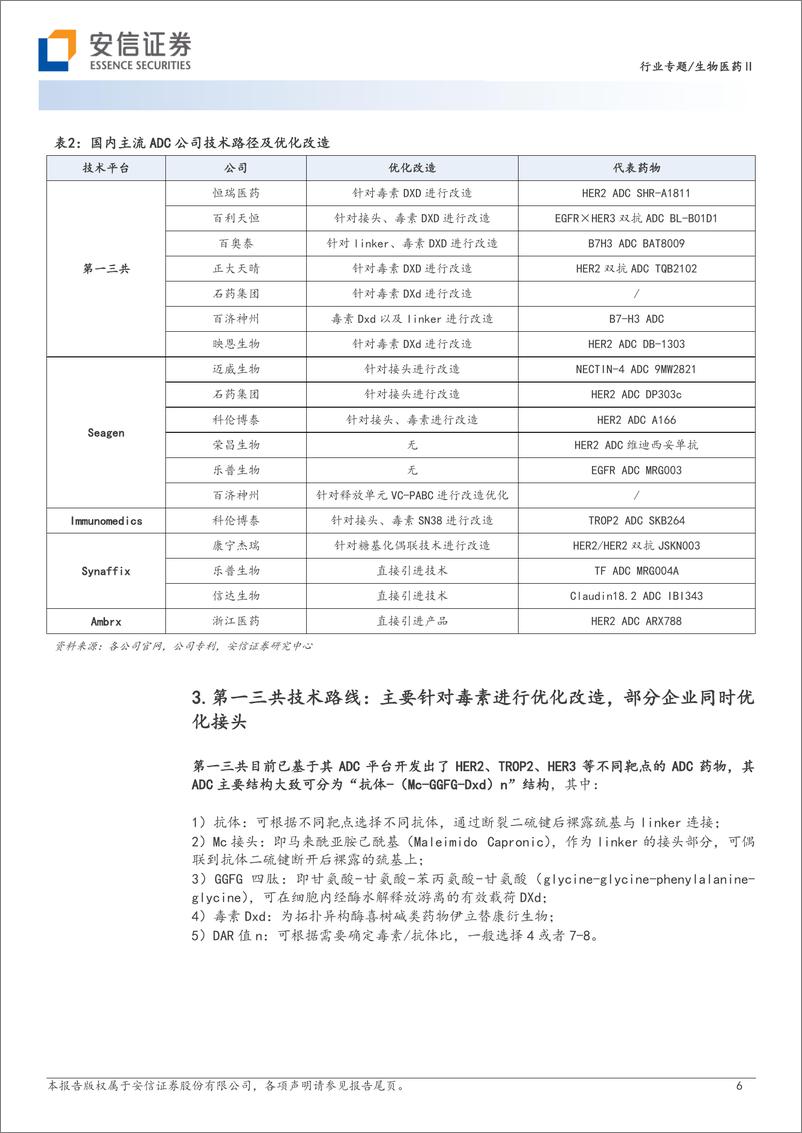 《生物医药行业创新药研究框架之ADC：国内ADC技术梳理，青出于蓝而胜于蓝-20230901-安信证券-38页》 - 第7页预览图