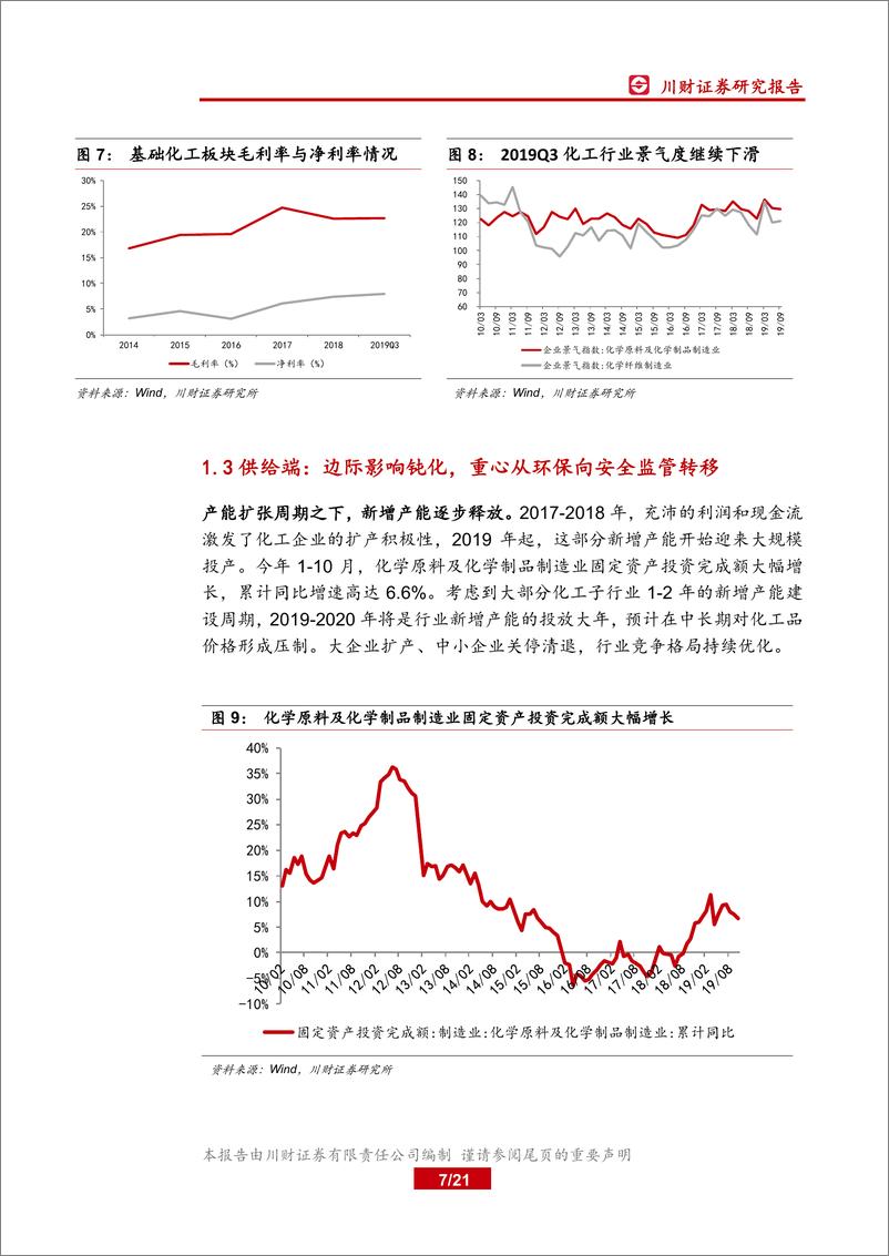 《基础化工行业年度投资策略回顾与展望：静候需求复苏，掘金优质赛道-20191215-川财证券-21页》 - 第8页预览图