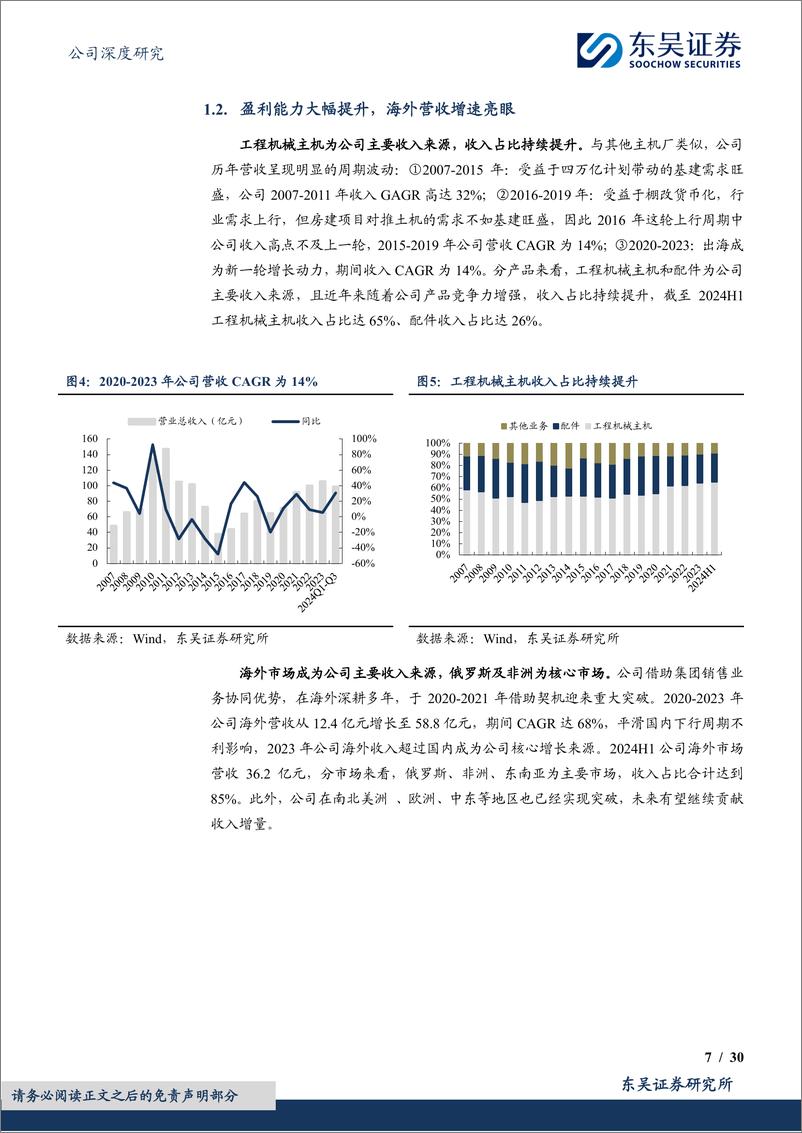 《山推股份(000680)大马力推土机龙头，向全品类%26国际化迈进-241128-东吴证券-30页》 - 第7页预览图