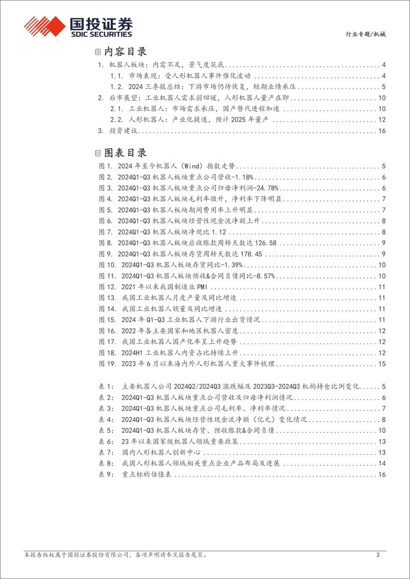 《机器人行业2024年三季报综述：盈利仍承压，期待人形bot迎量产-241117-国投证券-18页》 - 第3页预览图