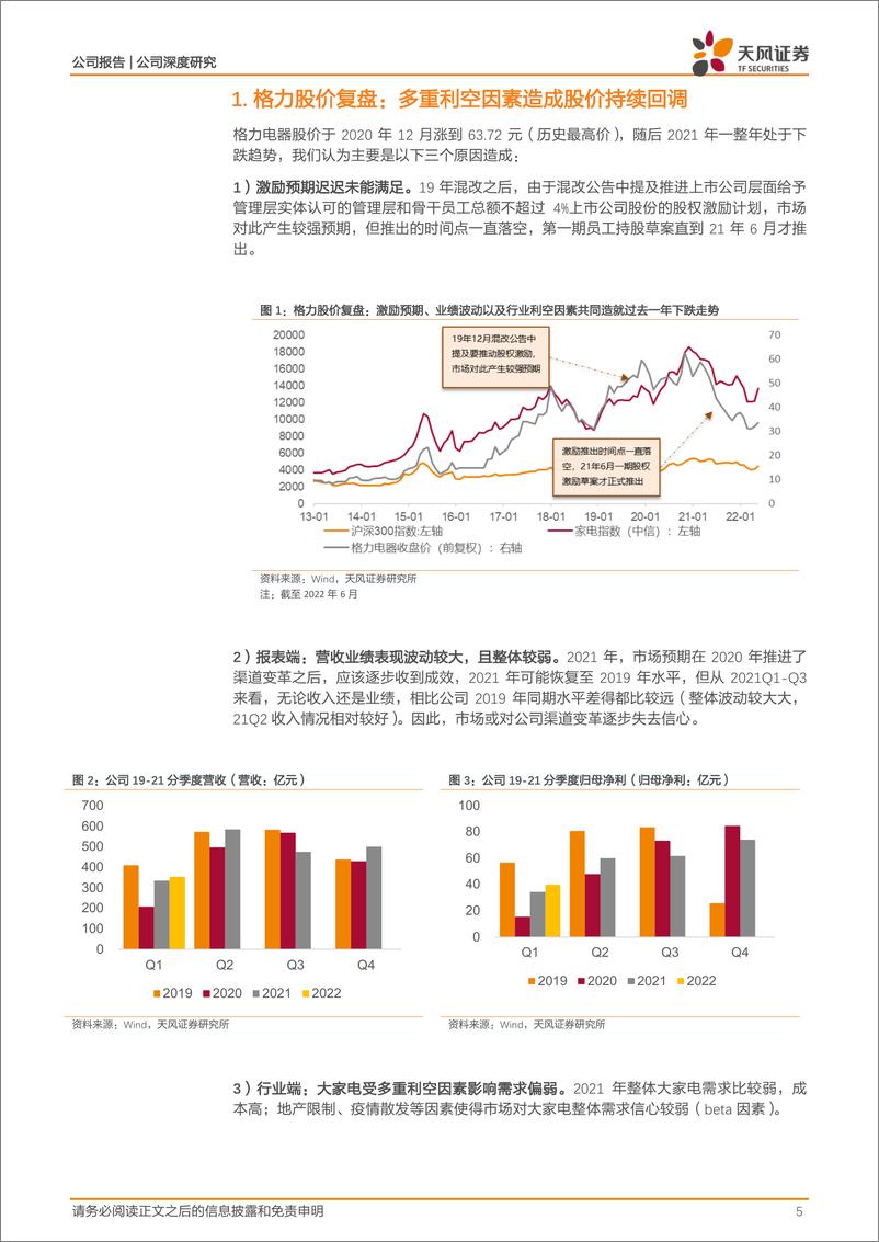 《格力电器-000651-渠道改革初见成效，多元布局着力景气赛道-20220720-天风证券-31页》 - 第6页预览图