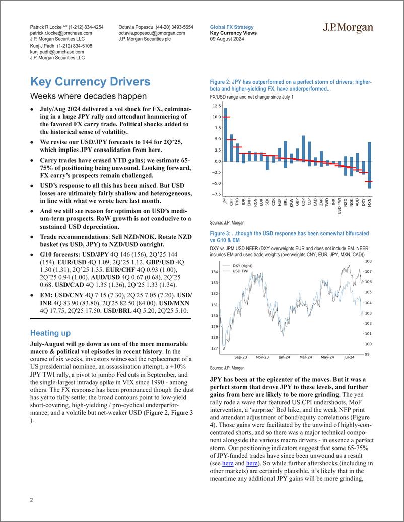 《JPMorgan-Key Currency Views Weeks where decades happen-109780525》 - 第2页预览图