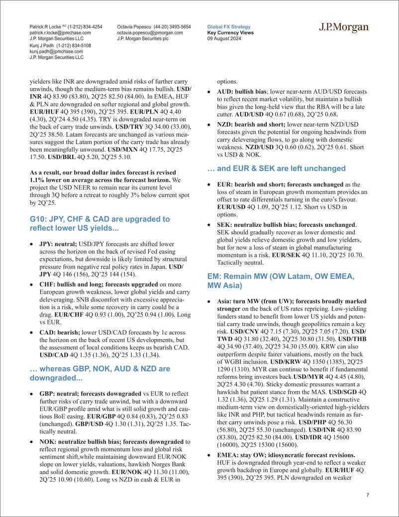 《JPMorgan-Key Currency Views Weeks where decades happen-109780525》 - 第7页预览图