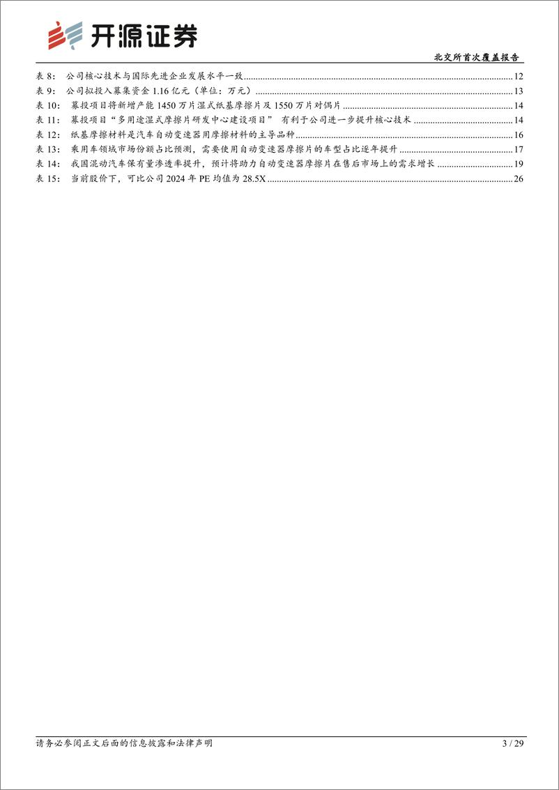 《林泰新材(920106)北交所首次覆盖报告：国内企业湿式纸基摩擦片稀缺性，切入比亚迪DMi供应链-250109-开源证券-29页》 - 第3页预览图