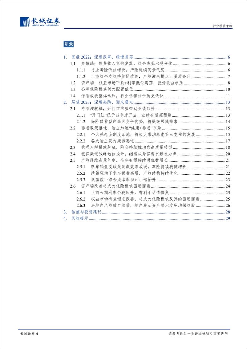 《保险行业2023年投资策略：千磨万击还坚韧，资产驱动迎曙光-20221214-长城证券-30页》 - 第5页预览图