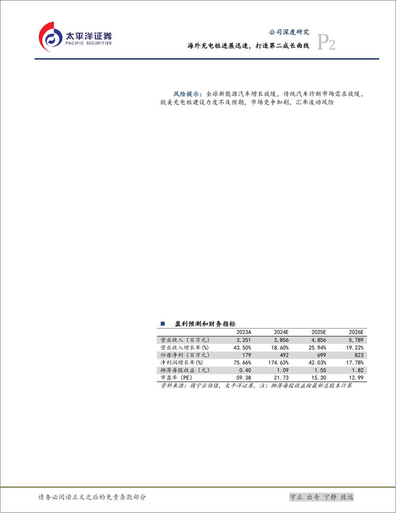 《太平洋-道通科技-688208-海外充电桩进展迅速，打造第二成长曲线》 - 第2页预览图