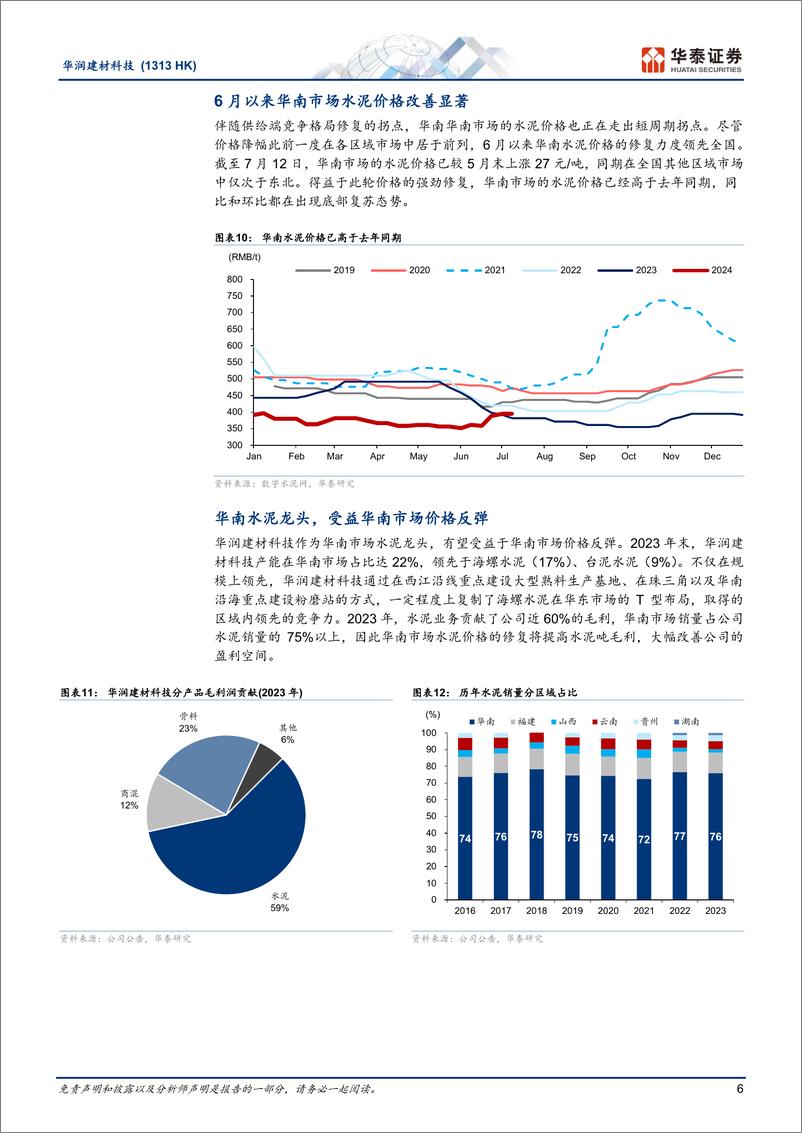 《华润建材科技(1313.HK)供给侧优化，催化盈利和估值修复-240714-华泰证券-11页》 - 第6页预览图