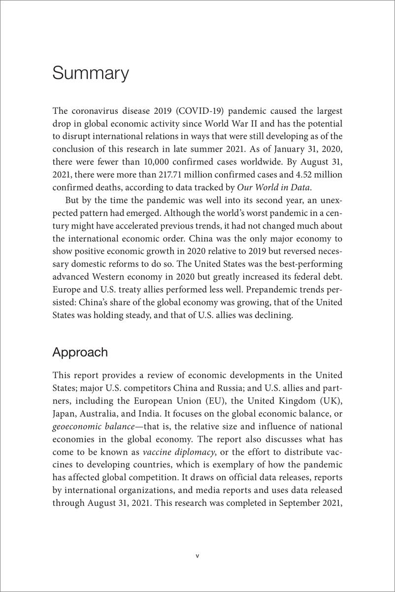 《颠覆而不改变-新冠病毒对全球经济平衡的影响（英）-兰德-2022.3-107页》 - 第6页预览图