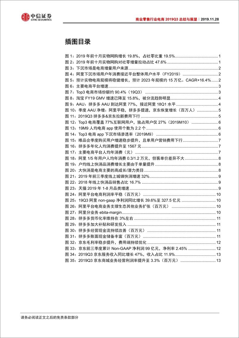 《商业零售行业电商2019Q3总结与展望：成长赛道，聚焦龙头-20191128-中信证券-19页》 - 第4页预览图