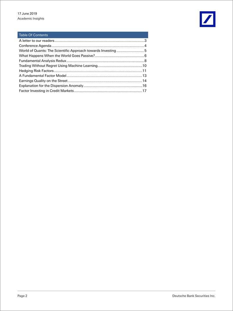 《德银-全球-量化策略-2019年全球量化策略会议的收获-2019.6.17-24页》 - 第3页预览图