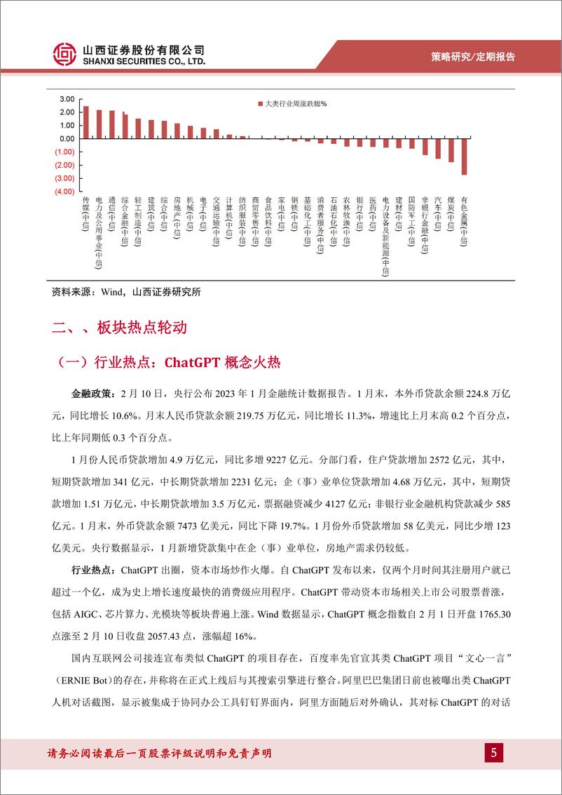 《20230211-山西证券-热点周报：ChatGPT概念火热，A股普遍回调》 - 第5页预览图