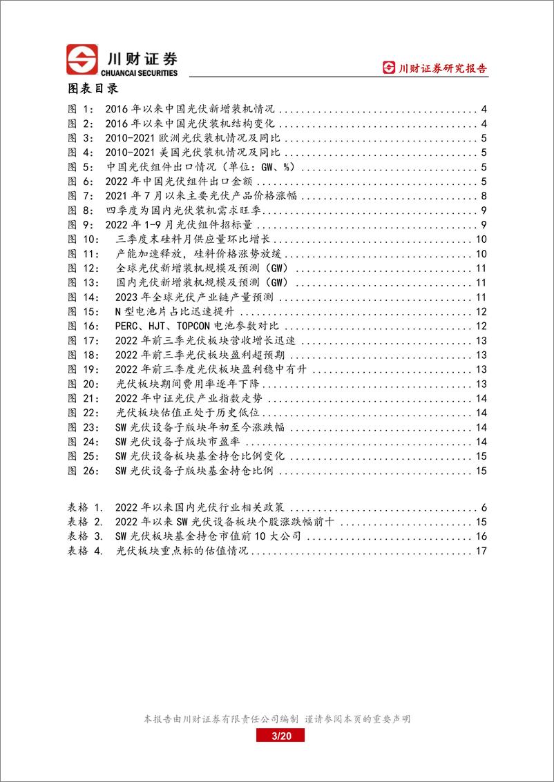 《光伏行业2023年度投资策略：硅料瓶颈解除，产业链价格下降带动地面电站冲量-20221122-川财证券-20页》 - 第4页预览图