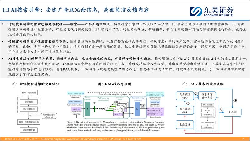 《AI搜索行业深度：大模型催生搜索行业变革机遇，产品百花齐放效果几何？-240417-东吴证券-53页》 - 第8页预览图