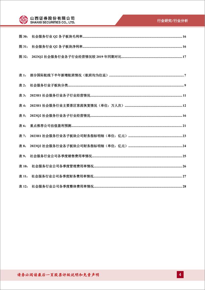 《社服行业2023年中报业绩综述：旅游市场全面增长，出境游复苏显著-20230913-山西证券-30页》 - 第5页预览图