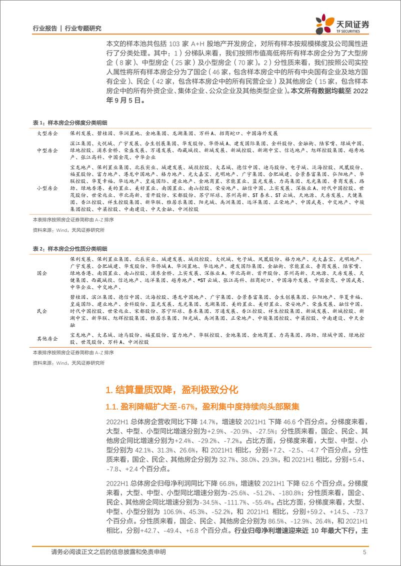 《房地产开发行业2022半年报综述：格局分化，历困向好-20220908-天风证券-21页》 - 第6页预览图