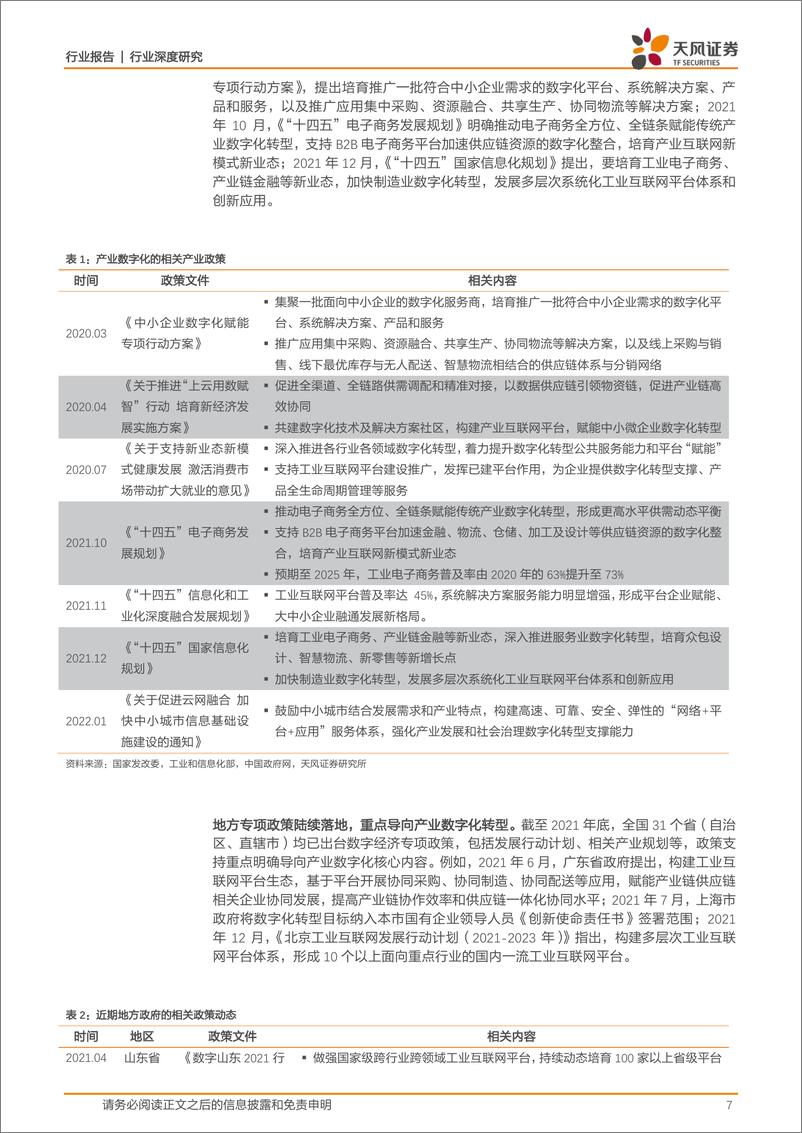 《2022产业数字化深度研究之一-数字化采购方兴未艾-数字经济发展更进一竿-天风证券 2》 - 第7页预览图