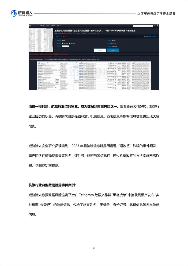 威胁猎人《2023年数据泄露风险年度报告》 - 第8页预览图