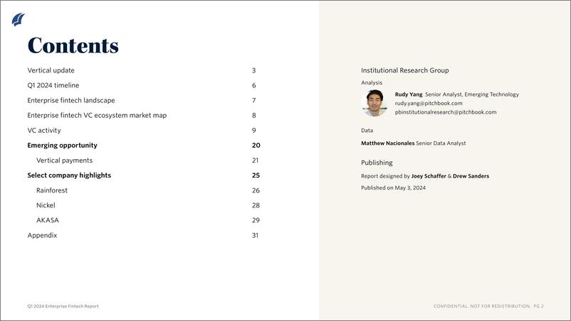 《PitchBook-2024年一季度企业金融科技报告（英）-2024.4＋-11页》 - 第2页预览图