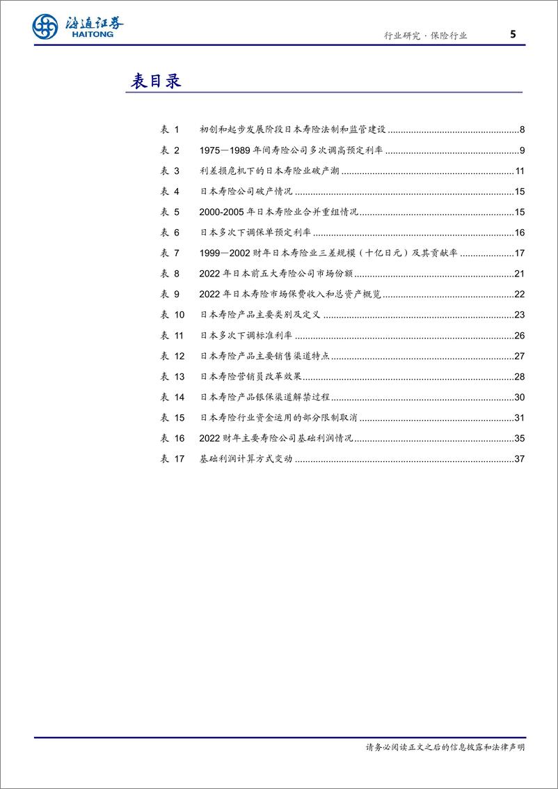 《保险行业专题报告-以邻为镜：日本寿险行业深度报告-240901-海通证券-39页》 - 第5页预览图