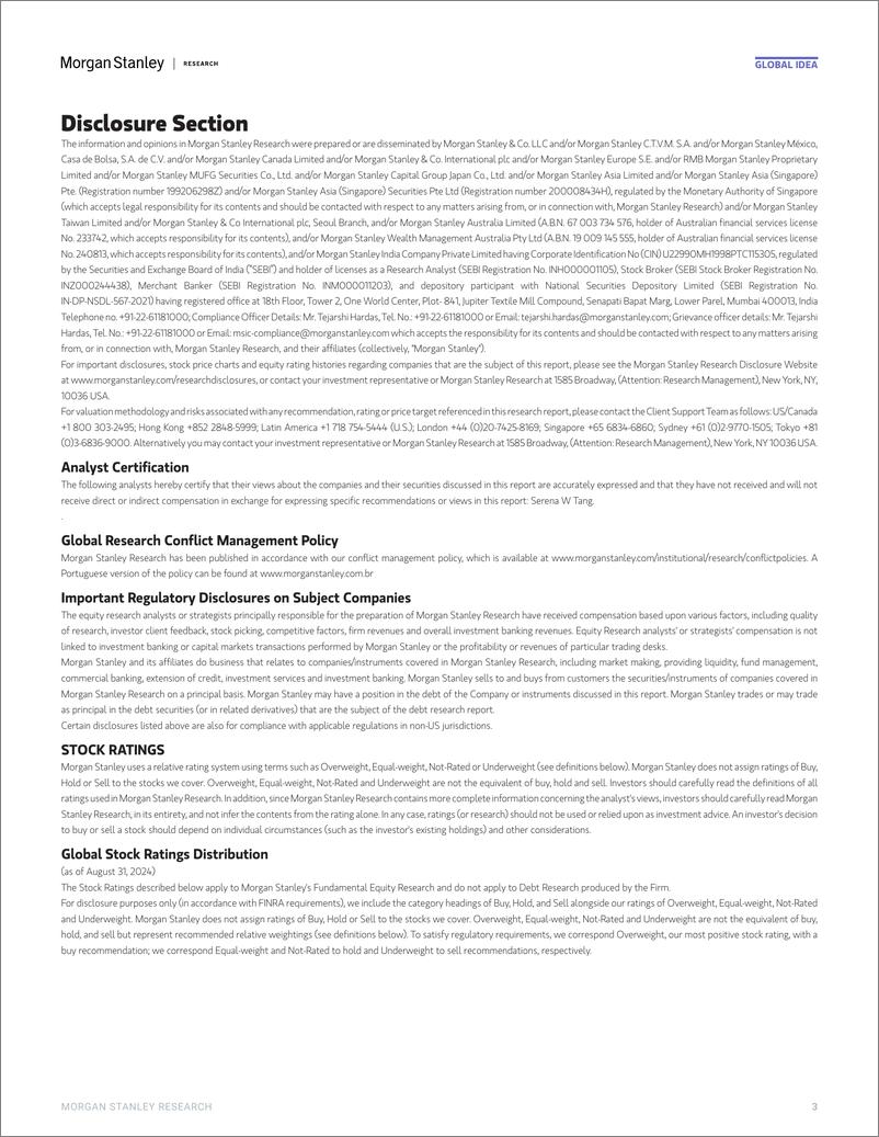 《Morgan Stanley Fixed-Global Cross-Asset Strategy Morgan Stanley Research Key Fo...-110347925》 - 第4页预览图