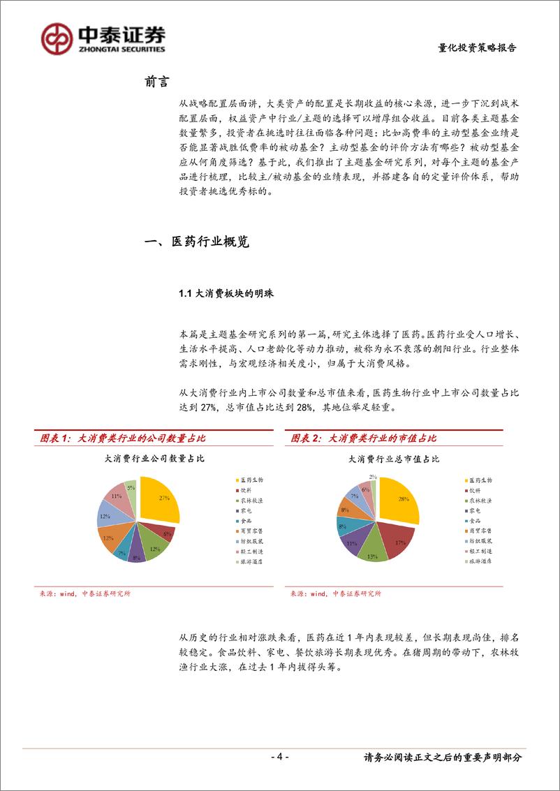 《主题基金研究系列一：医药基金，主动管理优势足，专业壁垒贡献α-20190725-中泰证券-26页》 - 第5页预览图