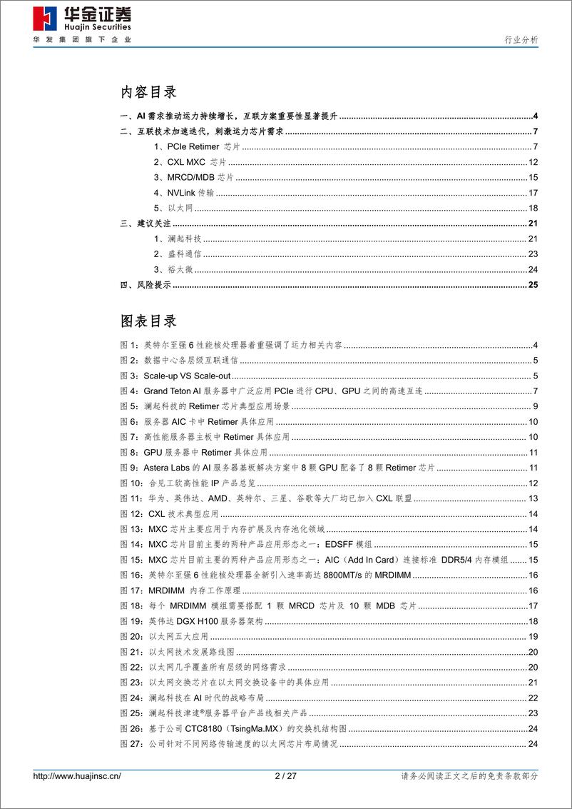 《半导体行业分析：AI需求推动运力持续增长，互联方案重要性显著提升-241229-华金证券-27页》 - 第2页预览图