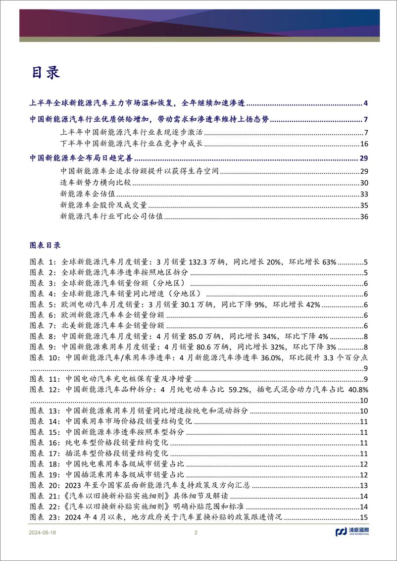 《新能源汽车行业2024年中期展望：渗透率保持上扬，竞争中实现成长-240618-浦银国际-38页》 - 第2页预览图