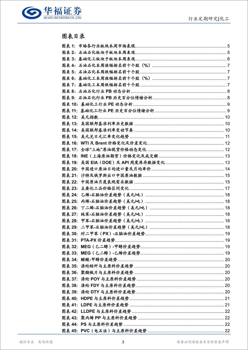 《化工行业：把握原油高景气核心资产，关注涨价子赛道-240707-华福证券-25页》 - 第3页预览图