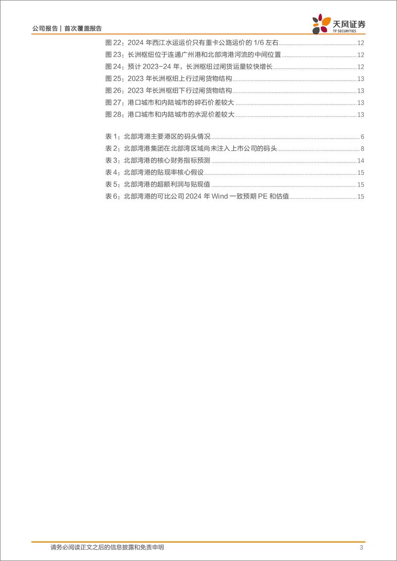 《北部湾港(000582)平陆运河通航，吞吐量有望跃升-241230-天风证券-18页》 - 第3页预览图