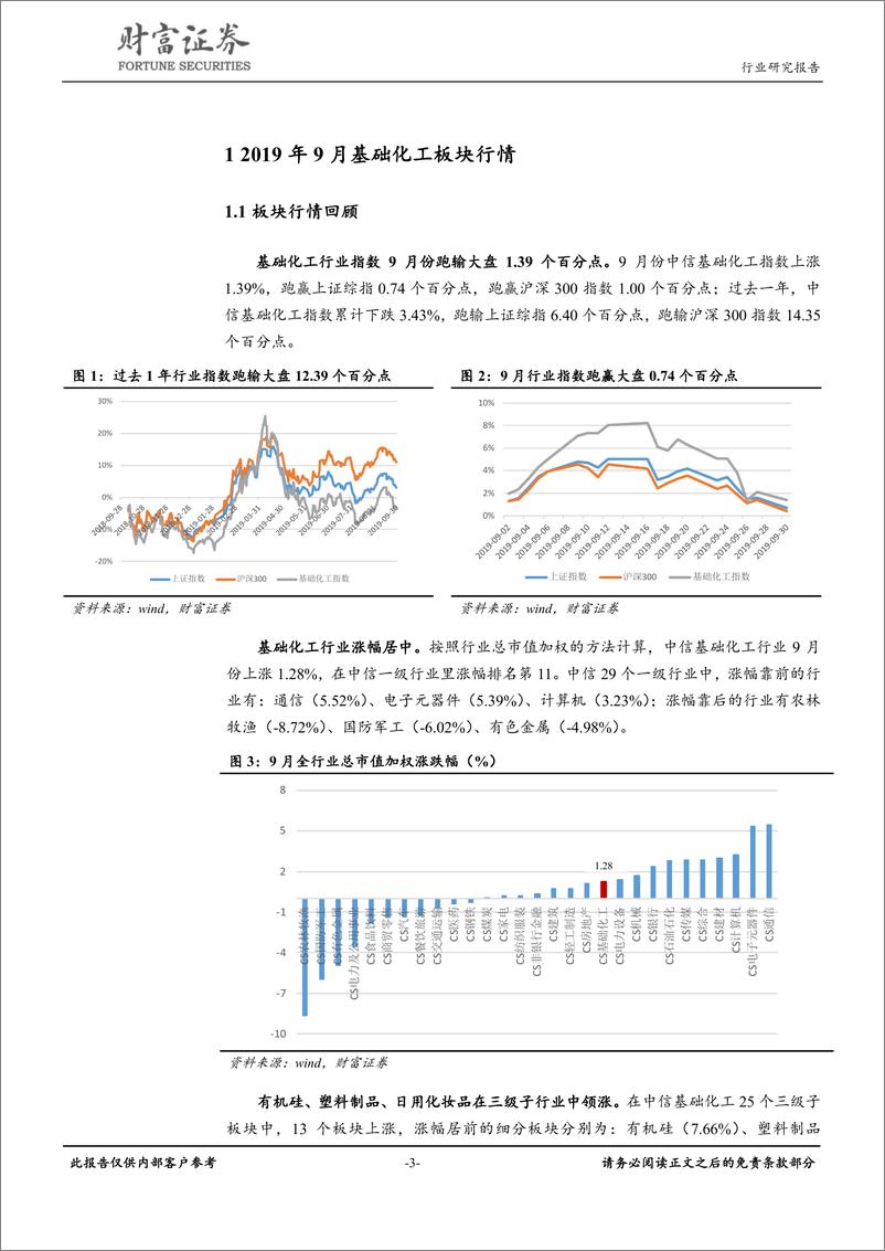 《化工行业：三季报披露窗口期，聚焦绩优股-20191014-财富证券-10页》 - 第4页预览图