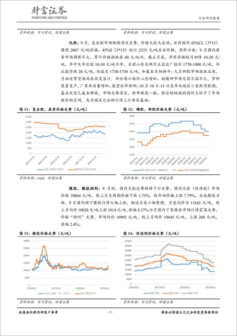 《化工行业：三季报披露窗口期，聚焦绩优股-20191014-财富证券-10页》 - 第8页预览图