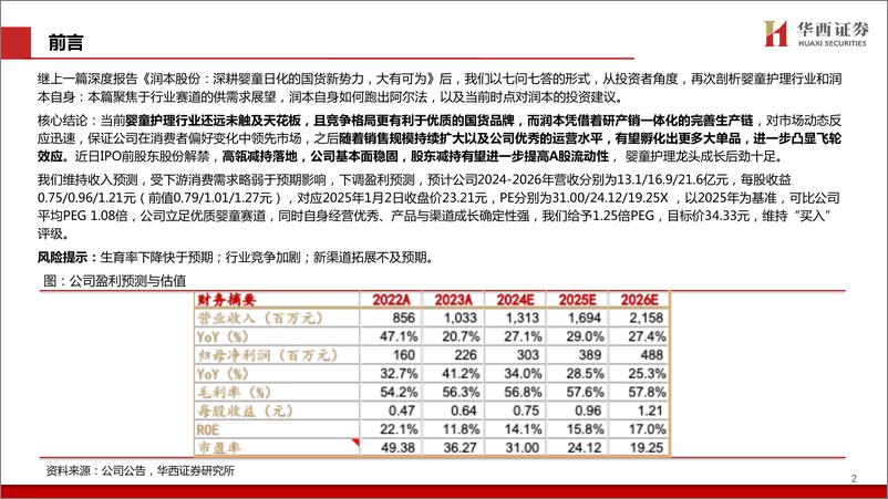 《润本股份(603193)从投资角度看润本：七问七答-250103-华西证券-40页》 - 第2页预览图