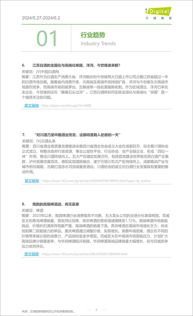 《2024年第23周-酒行业周度市场观察-11页》 - 第3页预览图