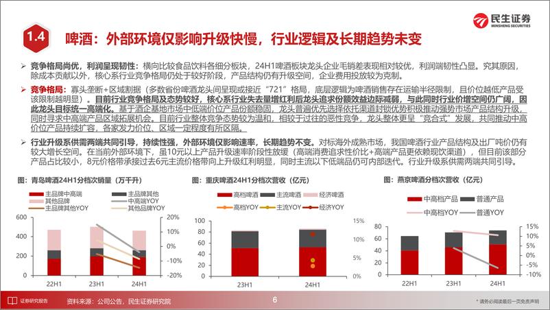 《低度酒及饮料行业2024年中报业绩综述：需求分化，把握结构性景气-240908-民生证券-15页》 - 第7页预览图