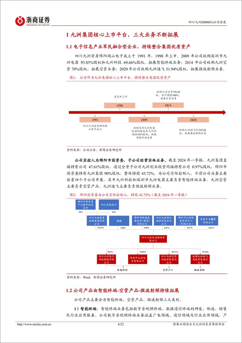 《四川九洲(000801)深度报告：空管设备龙头，低空经济%2b国防信息化双驱动-240816-浙商证券-22页》 - 第7页预览图