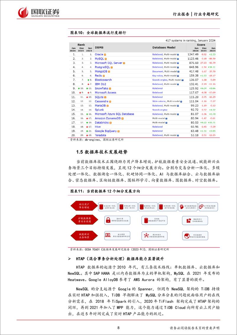 《计算机行业专题研究：多元需求推动数据库行业快速发展》 - 第8页预览图