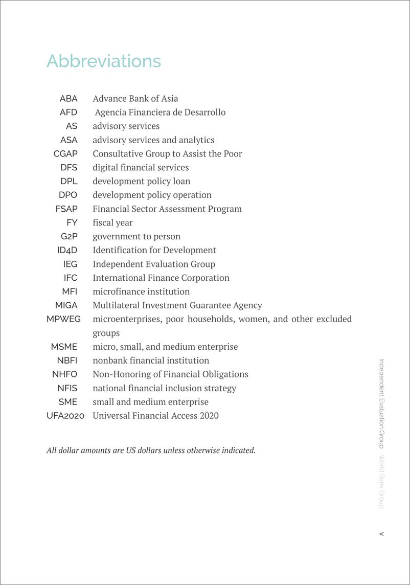 《世界银行-金融普惠：世界银行集团经验教训，2014-2012财年（英）-276页》 - 第8页预览图