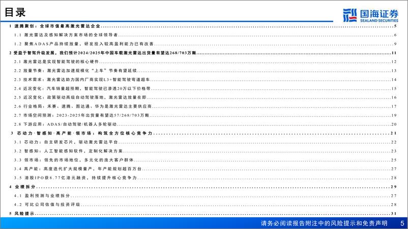 《国海证券-速腾聚创-2498.HK-深度报告：激光雷达及感知解决方案供应商，软硬兼修枕戈待旦》 - 第5页预览图