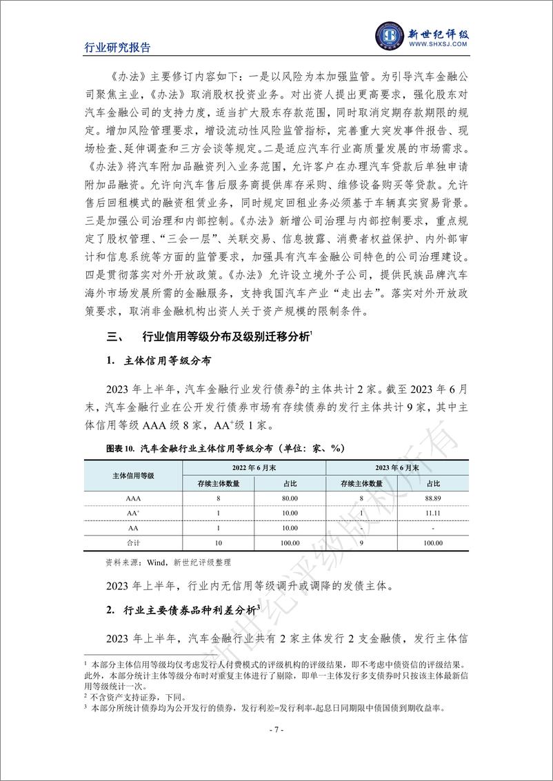 《新世纪评级-2023年上半年汽车金融行业信用观察-10页》 - 第8页预览图